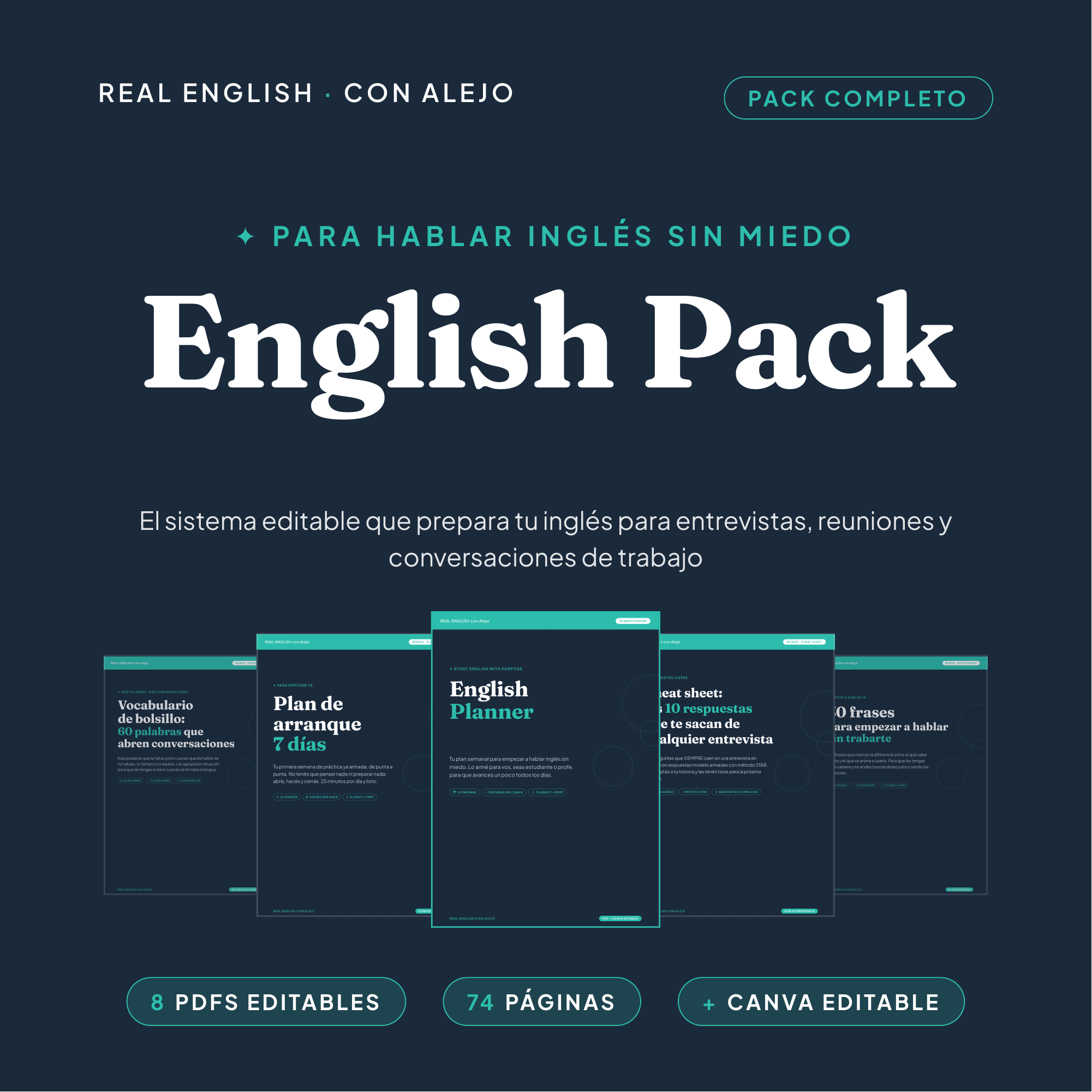 Un pack para dejar de improvisar en inglés.